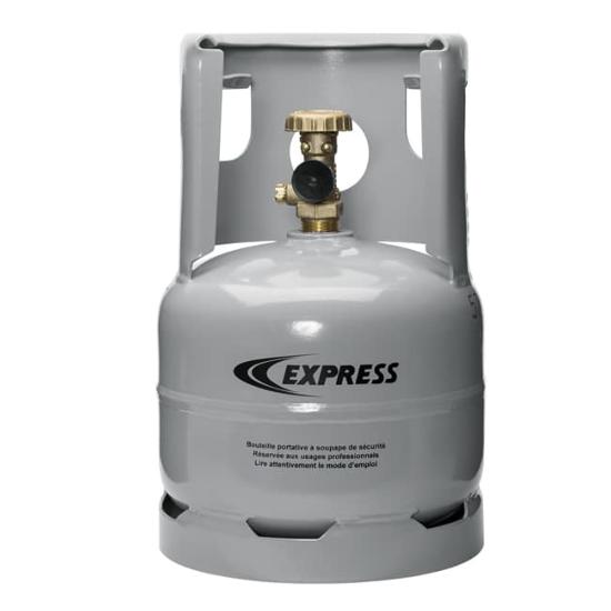 Bouteille de gaz de chantier remplissable 1,6kg livrée vide 7796 - Express