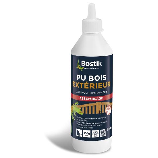 Colle à Bois Polyuréthane PU Extérieur 500gr Biberon Blanc (30610777) - Bostik