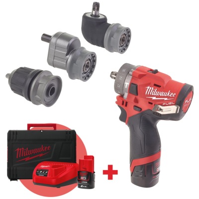 Perceuse à percussion 12V 2Ah (+2 batteries) - Milwaukee