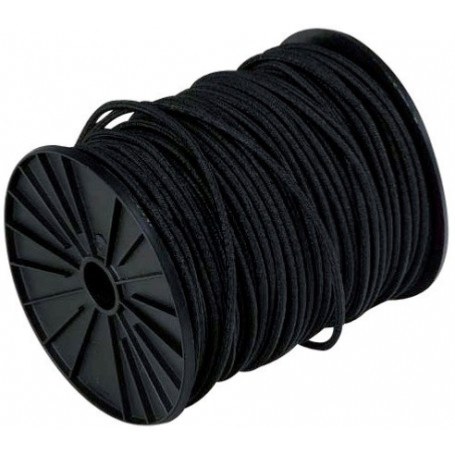 Sandow en bobine noir Ø8mmx100m (4,2 kg) - Corderies tournonaises