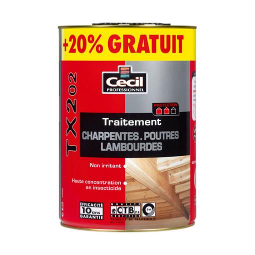 Traitement charpente poutre lambourde TX202 insecticide incolore - Cecil