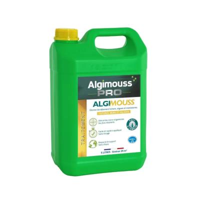 Antimousse limine lichens, algues, moisissure pour toiture et mur 5L - Algimouss