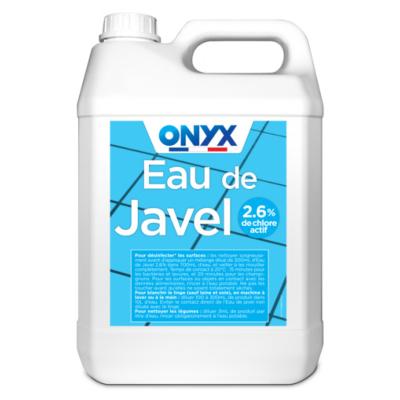 Eau javel 2,6% chlore actif grand format bidon dsinfection (5L) - Onyx