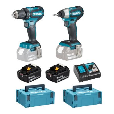 Lot 2 machines 5Ah 18V Visseuse  chocs + Perceuse visseuse (DDF485 DTD155) - Makita