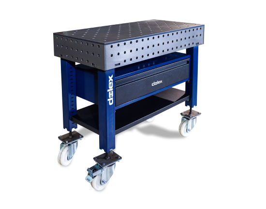 TABLE DE SOUDURE MOBILE 1000X500 MM AVEC TIROIR - Dolex