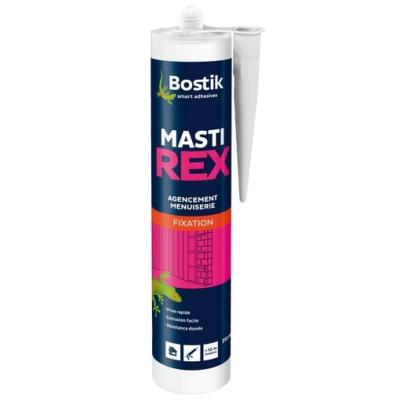 Mastic colle type noprne agencement habitation MastiREX (310ml) Blanc - Bostik