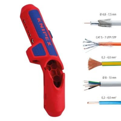 Outil à dégainer et à dénuder 4mm² Ergostrip 135mm - Knipex