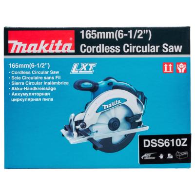 Scie circulaire LXT 18V Li-Ion Ø165mm coupe facile avec LED DSS610Z - Makita