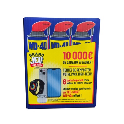 LOT DE 6 Spray Multi fonction lubrifie, nettoie, protège, dégrippe (500ml) - WD40