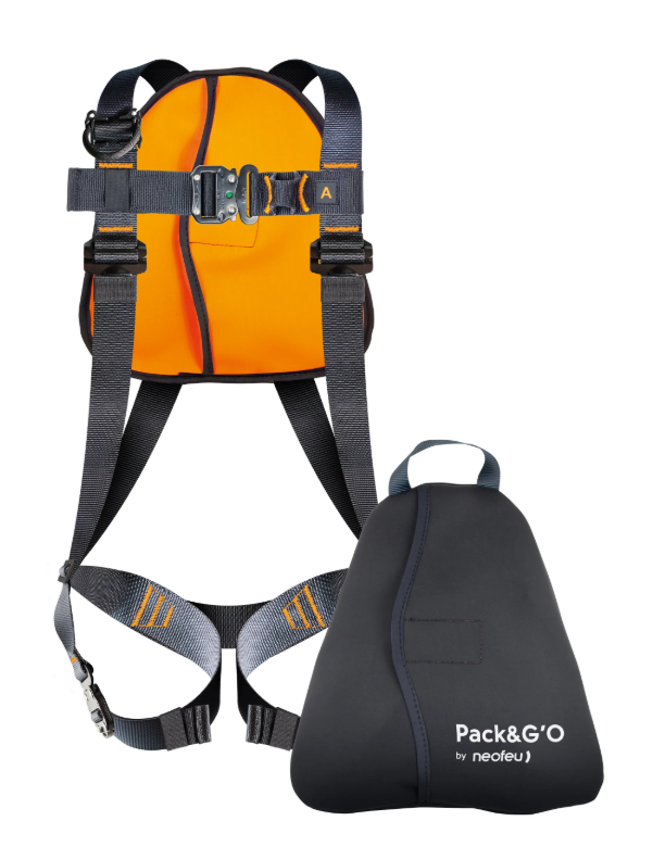 HARNAIS AVEC SAC INTEGRE PACK AND GO