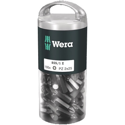 Embout Pozidriv Z 855/1 PZ2x25mm (Lot de 100) - Wera