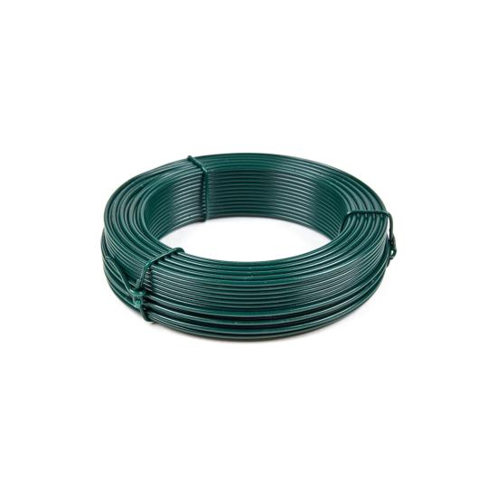 Fil de tension Ø2.6mm bobine 100m pour raidisseur n°2 grillage clôture - Vert