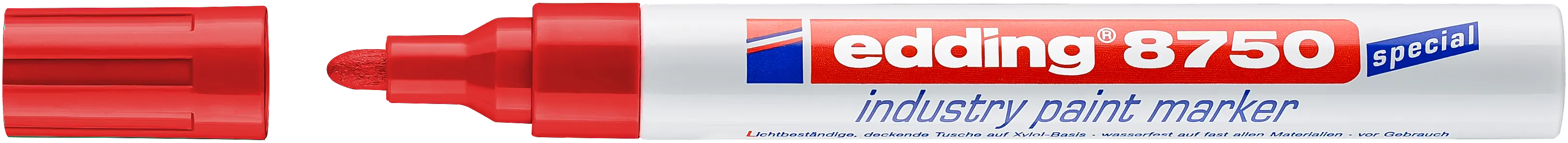 MARQUEUR PEINTURE SPECIAL INDUSTRIE ROUGE 8750 - Edding