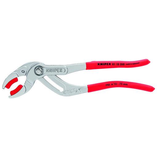 Pince pour siphons et connecteurs chromée 250mm Ø10-75 - Knipex