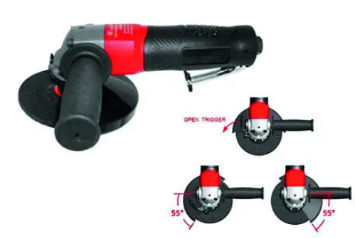 MEULEUSE D'ANGLE PNEUMATIQUE 125MM UT8758BX - Cedrey