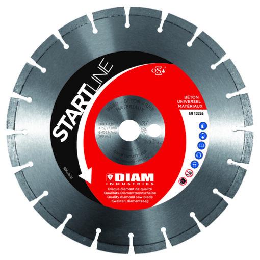 Disque à tronçonner BS60 diamant universel maçonnerie coupe à eau et sec - Diam Industries