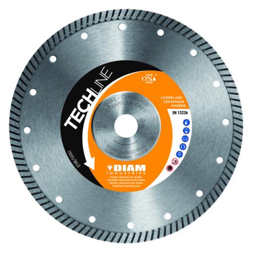 Disque à tronçonner diamant FC 80 carrelage céramique marbre 22.23mm Ø230 à sec - Diam Industries