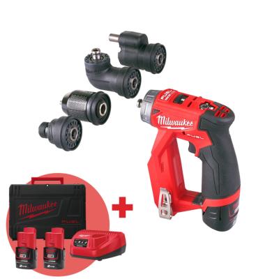 Perceuse visseuse 12V M12 FDDXKIT-202X (+2 batteries 2Ah) - Milwaukee