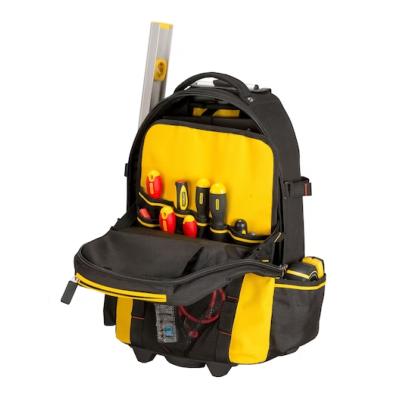 Sac à dos à roulettes porte outils multi poches nylon FatMax - Stanley