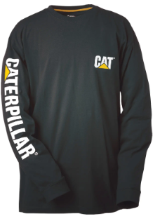 TEE SHIRT MANCHES LONGUES BANNER NOIR M