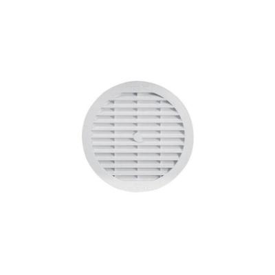 Grille classique ronde  visser avec moustiquaire 150x174mm - Nicoll