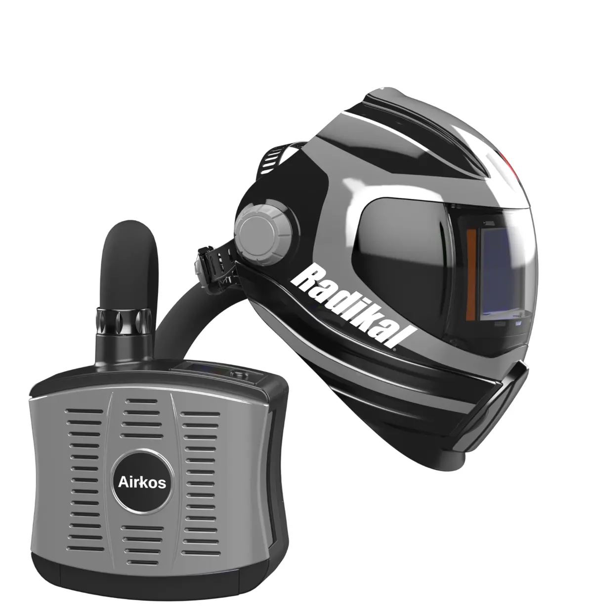 MASQUE DE SOUDAGE VENTILE RADIKAL + VENTILATION ASSISTEE AIRKOS - Weltek