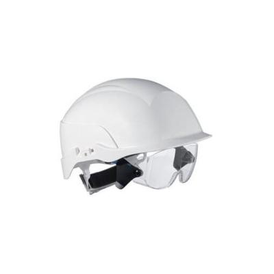 Casque chantier avec surlunette ventil blanc - Centurion