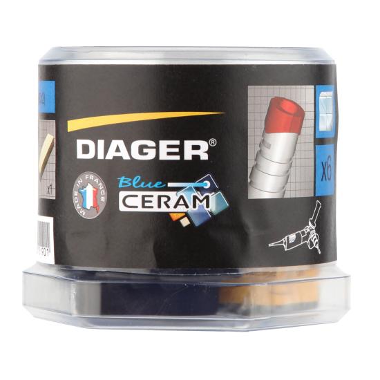 Foret diamant "Blue Ceram" spécial perçage grès dures +mandrin, pierre à aviver 426C (Kit) - Diager