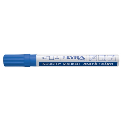 Marqueur "Industry Marker" bleu 3mm - Lyra