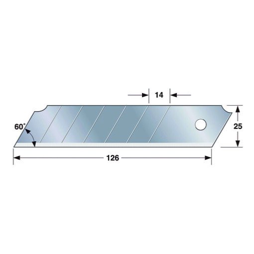 Lames de cutter Rock Hard Blade 25 mm (Lot de 10) - Tajima