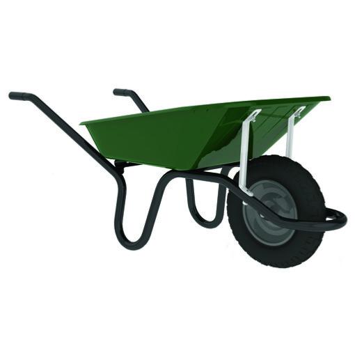 Brouette Aktiv Premium peinte roue gonflée 150kg/100L - Haemmerlin