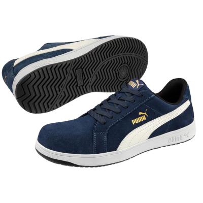 Chaussure sécurité ICONIC SUEDE NAVY LOW S1PL ESD FO HRO SR 640020 - Puma Safety