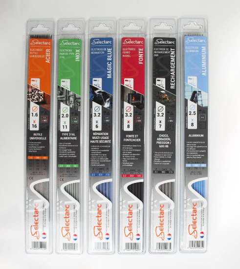 ELECTRODE MULTI-USAGE HAUTE SECURITÉ MAGIC BLUE 2,5X300MM (8PCS) - Selectarc