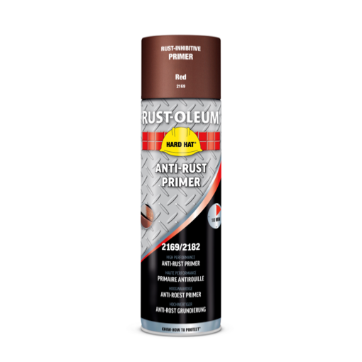 Peinture Primaire Antirouille HARD HAT® Aérosol 500ml (Brun rouge) - Rust Oleum