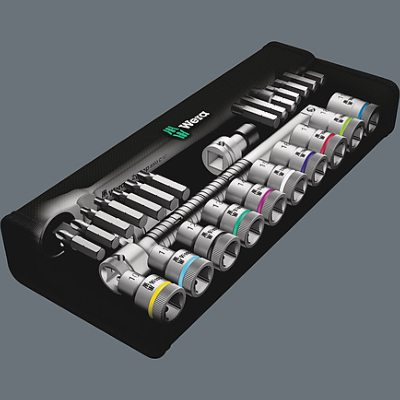 Jeu de cliquet ZYKLOP METAL 1/2" (28 pièces) - Wera