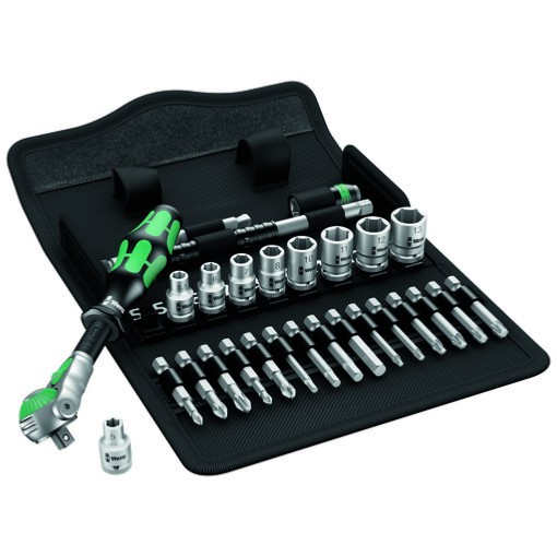 Jeu de cliquet ZYKLOP SPEED 1/4" 8100 SA 6 (28 pièces) - Wera