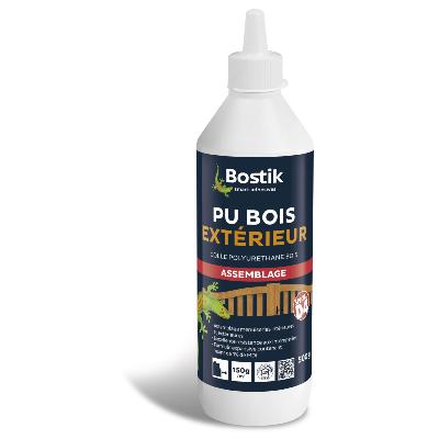 Colle  Bois Polyurthane PU Extrieur 500gr Biberon Blanc (30610777) - Bostik