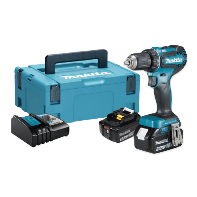 Perceuse visseuse LXT Ø13mm 18V DDF485RTJ avec LED (+2 batteries 5Ah) - Makita