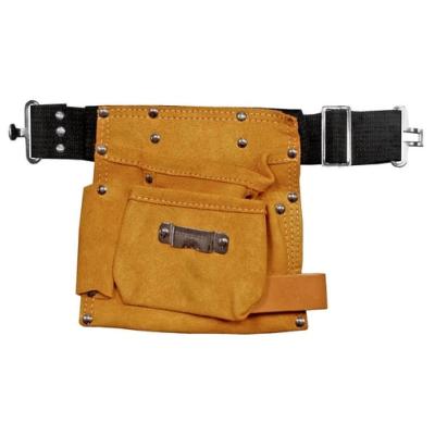 Porte outils transportable en cuir pais 5 poches ceinture ajustable - Outifrance