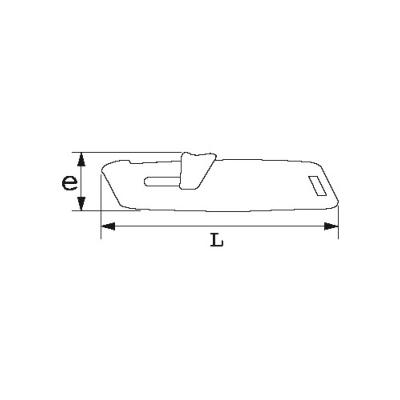 Cutter lame auto-rétractable corps zamak sécurité optimale (378-40) - SAM Outillage