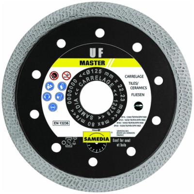 Disque diamant carrelage cramique Master UF 125/22.23mm - Samedia