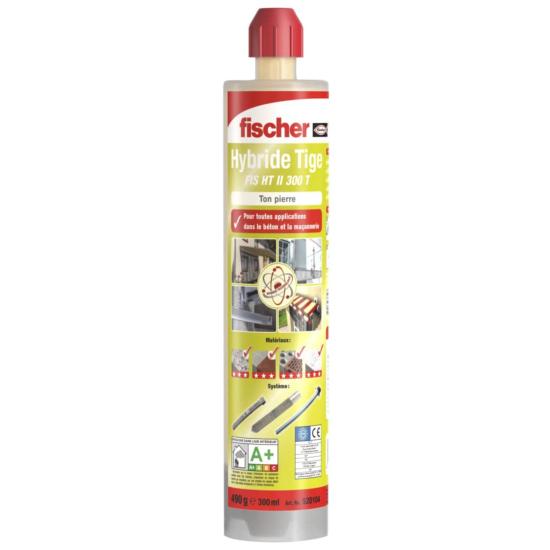 Résine hybride fis ht ii 300t ton pierre 300ml (520104) - Fischer