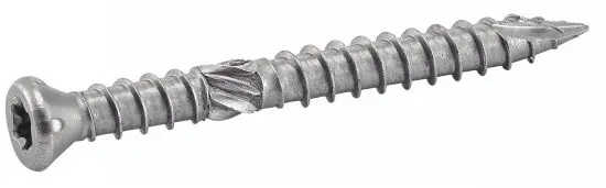 VIS POUR TERRASSES TETE FRAISEE 6 LOBES INOX A2 5X60 SEAU 400 - Acton