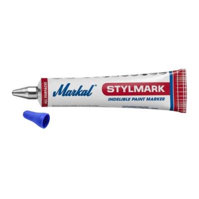 Marqueur  peinture industriel indlbile bille 3mm tube 50ml (Bleu) - Wilmart