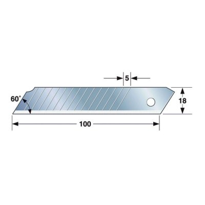 Lames de cutter Endura Blade 18 mm avec tui distributeur (Lot de 10) - Tajima