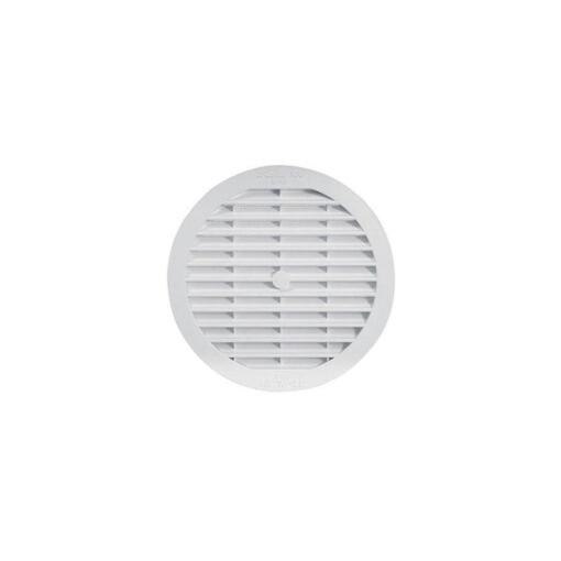 Grille classique ronde à visser avec moustiquaire 150x174mm - Nicoll