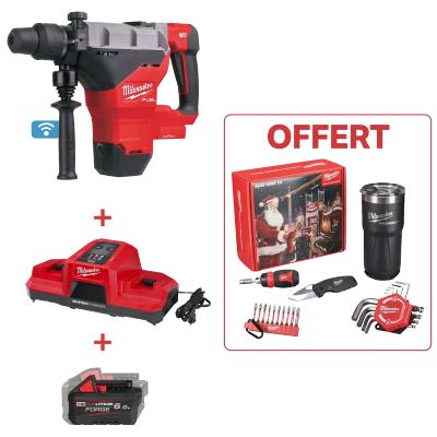 Perforateur Burineur SDS MAX 18V 6Ah 11J M18 FHM-0C + Coffret Noel Offert - Milwaukee