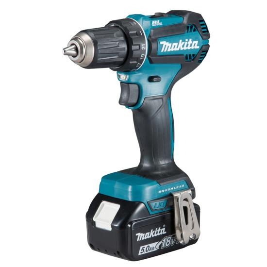 Perceuse visseuse LXT Ø13mm 18V DDF485RTJ avec LED (+2 batteries 5Ah) - Makita