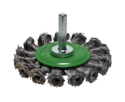 BROSSE CIRCULAIRE SUR TIGE DE 6 MM Ø75 MM ÉP.12 MM Acier ou Inox - Osborn