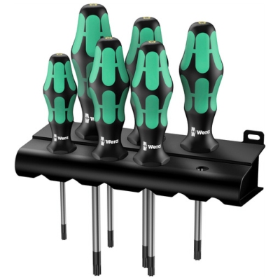 Tournevis Kraftform Plus + Rack TORX® 367/6 (Jeu de 6) - Wera